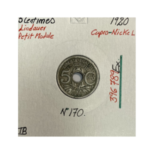 5 CENTIMES LINDAUER - 1920 - Monnaie en Cupro-Nickel //...