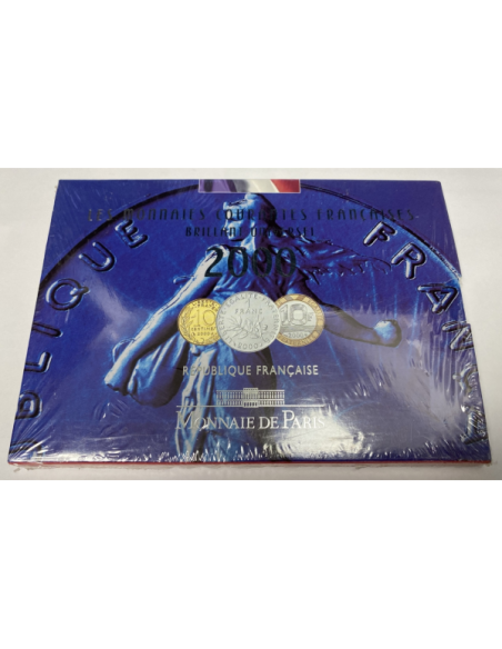 FRANCE - Coffret BU 2000 (La Monnaie de Paris) Brillant Universel