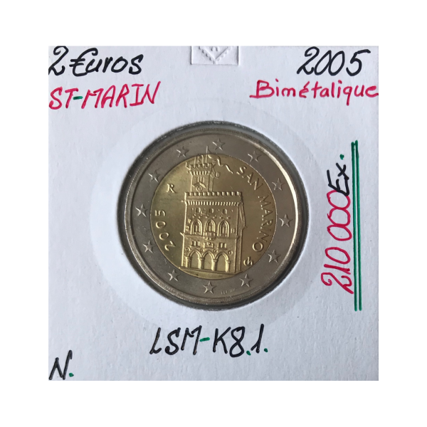 SAINT-MARIN - 2 Euro 2005 // Qualité SUP