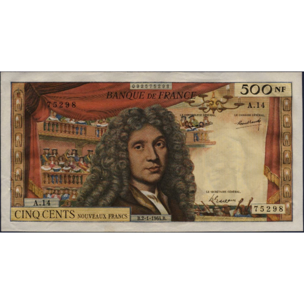 500 NOUVEAUX FRANCS MOLIERE -...