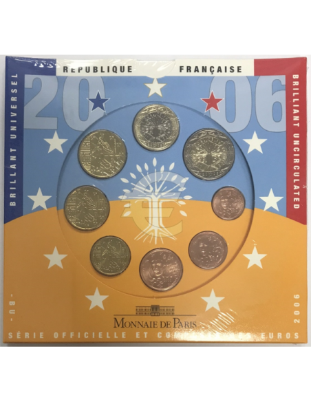 France - Coffret BRILLANT UNIVERSEL 2006 - Série officielle et complète des Euro