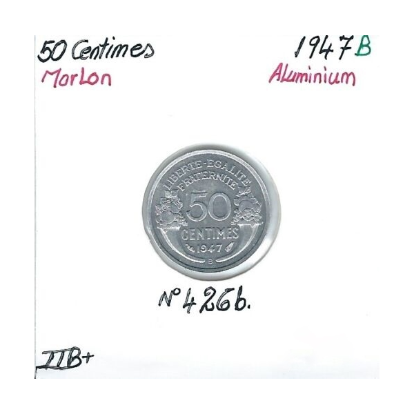 50 CENTIMES MORLON - 1947B - Pièce de...