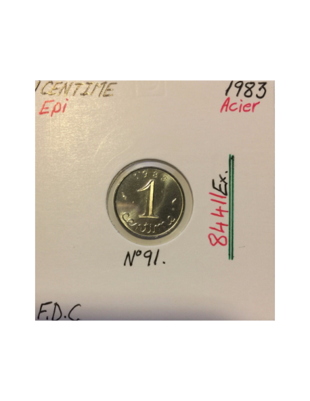 1 CENTIME EPI - 1983 - Pièce de monnaie en Acier // Qualité : FDC