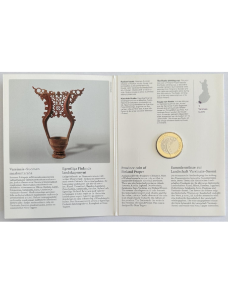 FINLANDE - 5 EURO 2010 - Travail du Bois // Coffret Belle Epreuve