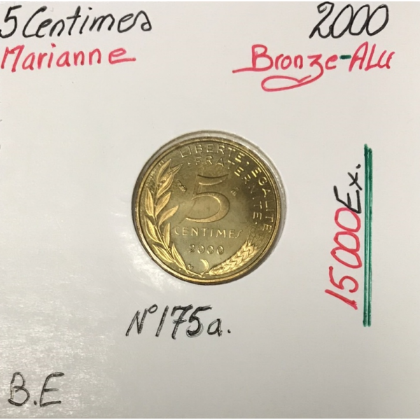 5 CENTIMES MARIANNE - 2000 - Pièce de...