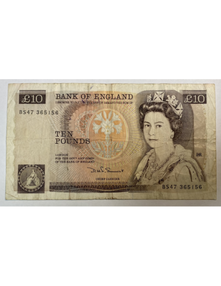 GRANDE-BRETAGNE - 10 POUNDS (1971-82) - Billet de banque // Qualité : TB