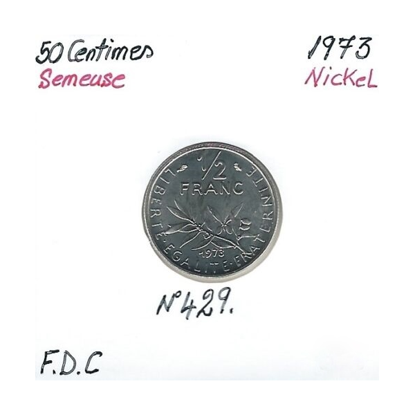 50 CENTIMES SEMEUSE - 1973 - Pièce de...