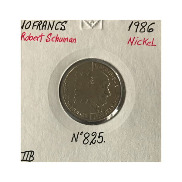 10 FRANCS ROBERT SCHUMAN - 1986 -...