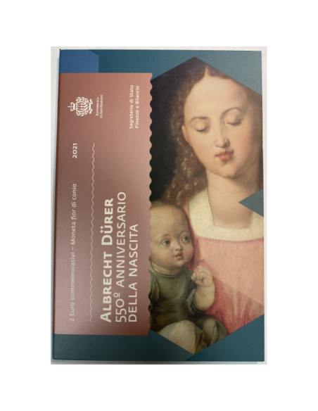 SAINT-MARIN - 2 Euro commémorative 2021 - Albrecht Durer // COFFRET BU