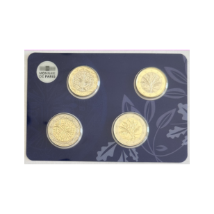 QUADRIPTYQUE (2 x 2 EURO + 2 x 1 EURO) 20 ANS DE L'EURO...