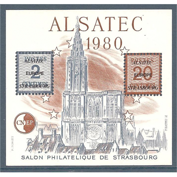 BLOC CNEP N° 1 - Alsatec 1980 - Strasbourg