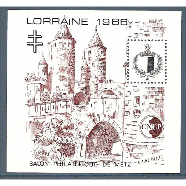 BLOC CNEP N° 9 - Lorraine 1988 - Metz