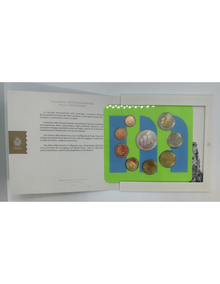 SAINT-MARIN - Coffret Brillant Universel 2022 - Série officielle des Euros en BU