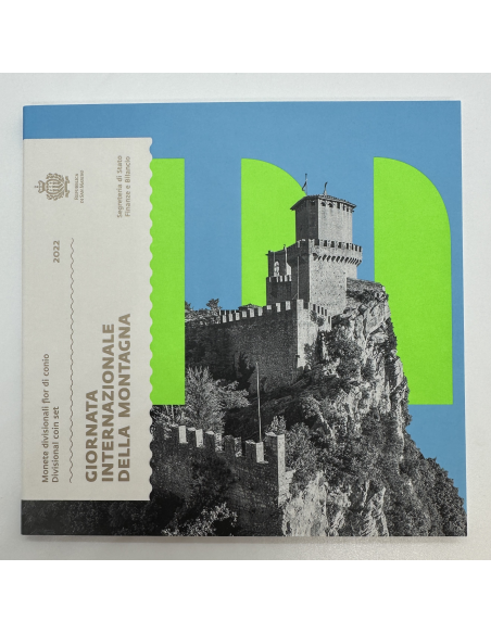 SAINT-MARIN - Coffret Brillant Universel 2022 - Série officielle des Euros en BU