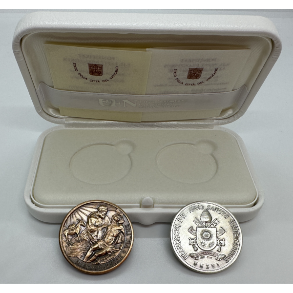 Vatican - Coffret de 2 MEDAILLES...