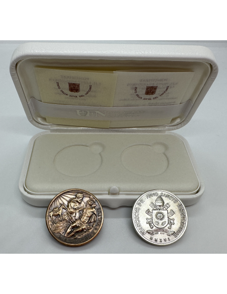 Vatican - Coffret de 2 MEDAILLES OFFICIELLES 2016 - Mère Teresa de Calcutta