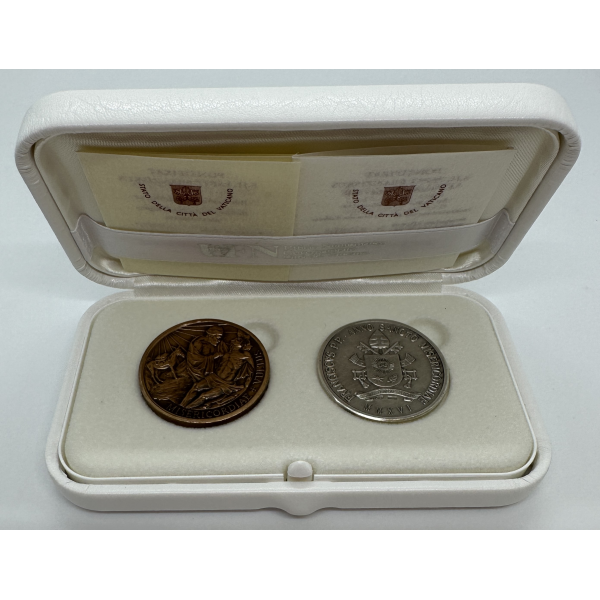 Vatican - Coffret de 2 MEDAILLES...