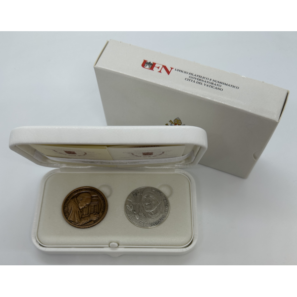 Vatican - Coffret de 2 MEDAILLES...