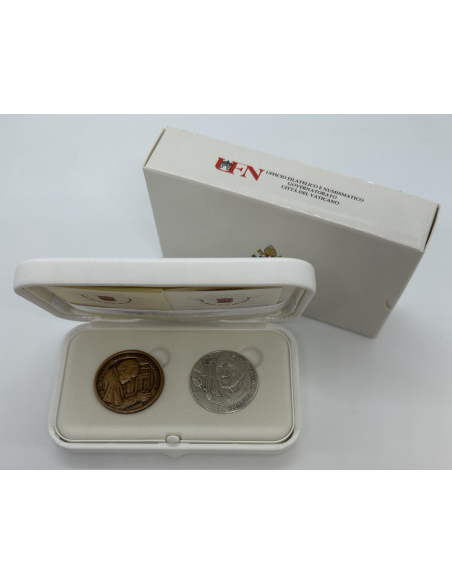 Vatican - Coffret de 2 MEDAILLES OFFICIELLES 2016 - Mère Teresa de Calcutta