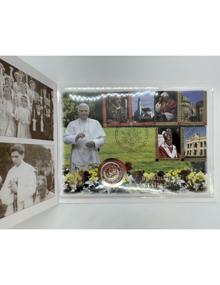 Vatican - 2 Euro 2007 en BU - 80e anniversaire de Sa Sainteté le pape Benoît XVI