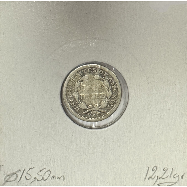 ETATS-UNIS - 1/2 DIME 1854 - Pièce de...