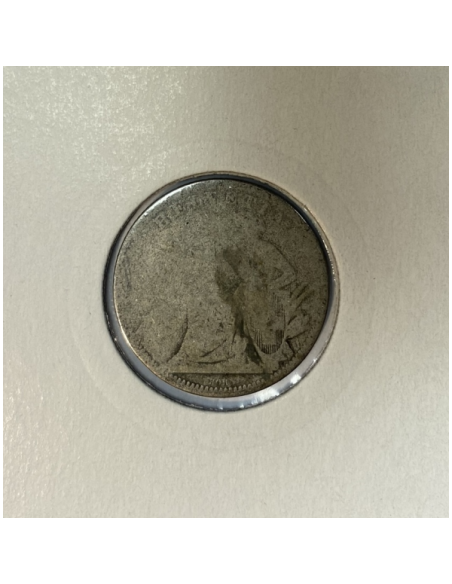 SUISSE - 1 FRANC 1861 B - Pièce de Monnaie en Argent // Qualité : B (Ref 2)