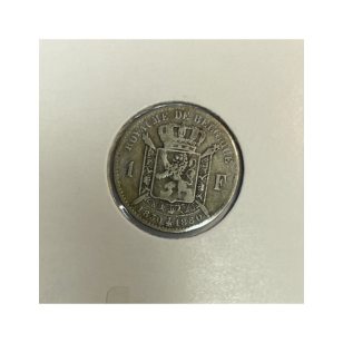 BELGIQUE - 1 FRANC 1880 - Pièce de Monnaie en Argent //... 2