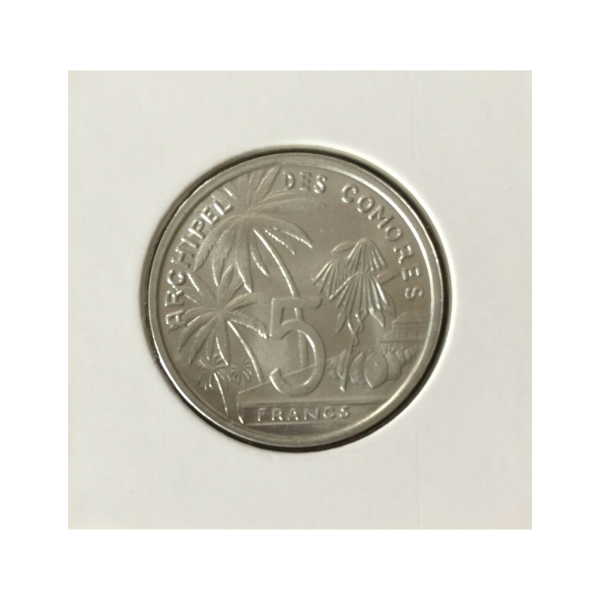 COMORES - 5 FRANCS (1964) Pièce de...