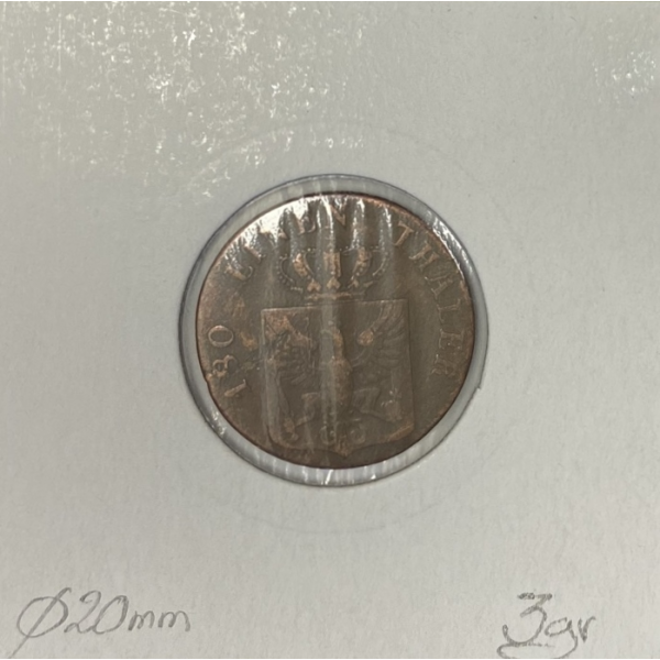 ALLEMAGNE - 2 PFENNIG - 1826D - Pièce...