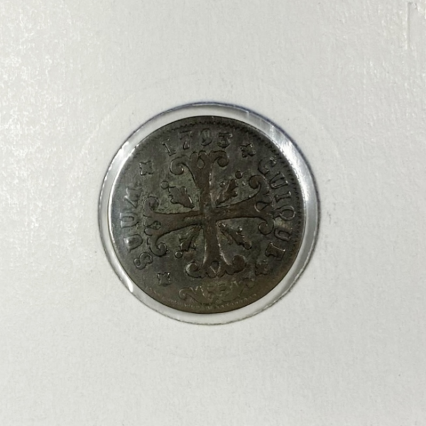 SUISSE NEUCHATEL - 1/2 BATZEN 1793 -...