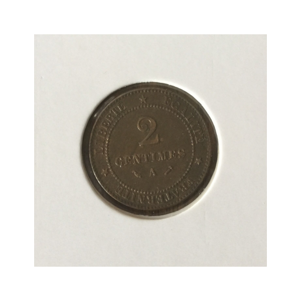 2 CENTIMES CERES - 1855A - Pièce de...