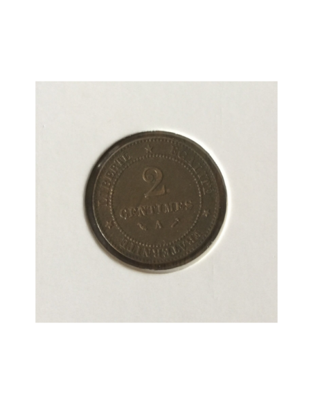 2 CENTIMES CERES - 1855A - Pièce de monnaie en Bronze // TTB