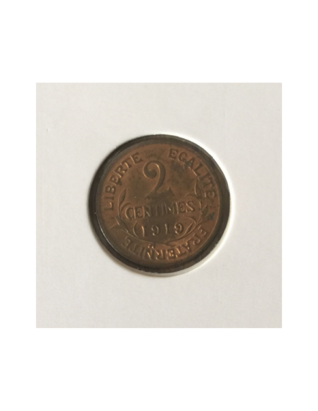 2 CENTIMES DANIEL-DUPUIS - 1919 - Pièce de monnaie en Bronze // TTB+