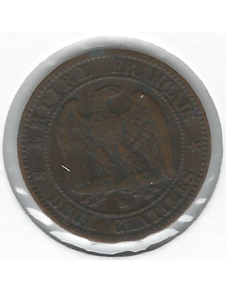2 CENTIMES NAPOLEON III - 1862BB - Pièce de monnaie en Bronze // TTB