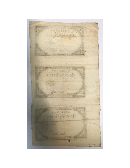3 ASSIGNATS de CINQ LIVRES de FRANCE (Série 16583) - Domaines Nationaux