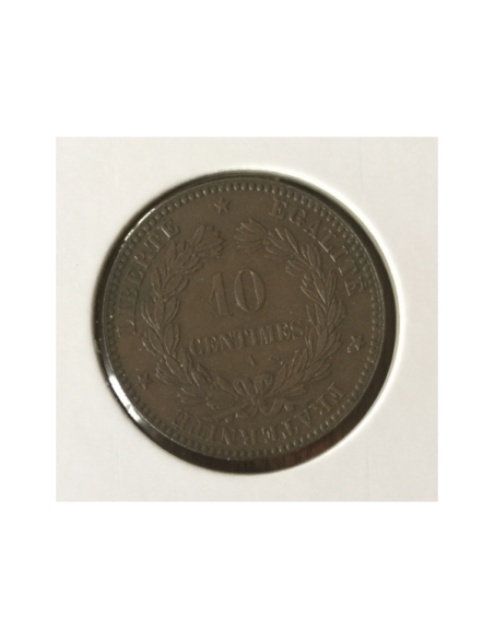 10 CENTIMES CERES - 1871 A - Pièce de Monnaie en Bronze // Qualité : TTB