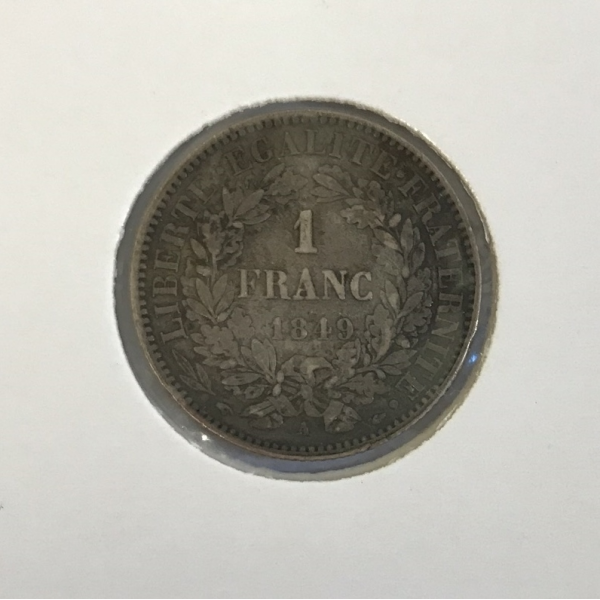 1 FRANC CERES - 1849A - Pièce de...