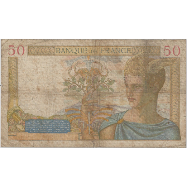 50 FRANCS CERES - 7.1.1935 - Billet...