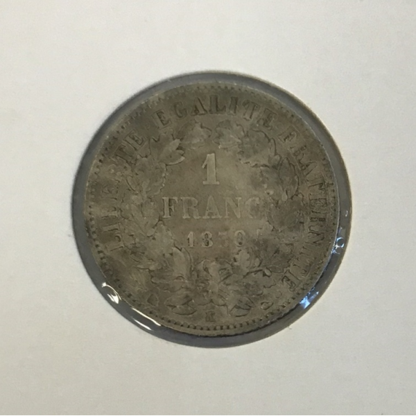 1 FRANC CERES - 1850K - Pièce de...