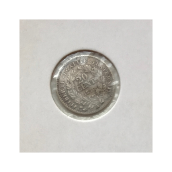 20 CENTIMES CERES - 1850A - Pièce de...
