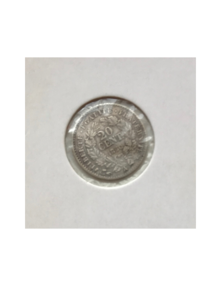 20 CENTIMES CERES - 1850A - Pièce de monnaie en Argent // TTB
