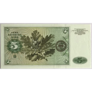 ALLEMAGNE - 5 MARK (1970) - Billet de banque (NEUF) 2