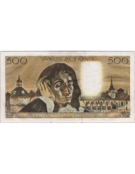 500 FRANCS PASCAL - 8.1.1987 - Billet de banque français (SUP) 65844