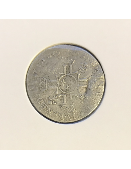 1/12 ECU au 8 L - LOUIS XIV - 1705A - Pièce de Monnaie en Argent // B