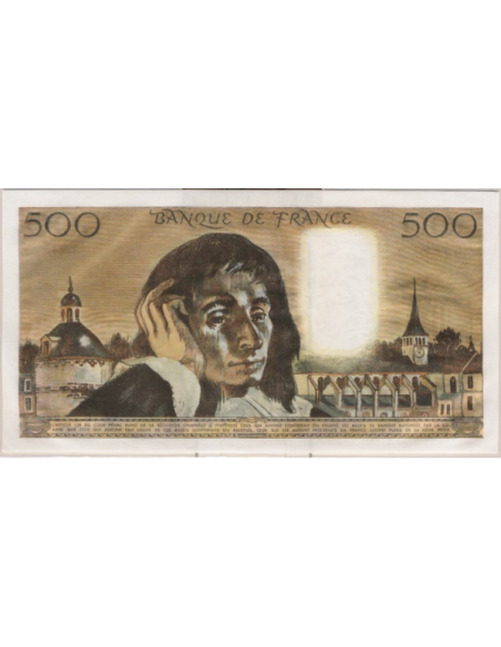 500 FRANCS PASCAL - 8.1.1987 - Billet de banque français (SUP) 65892