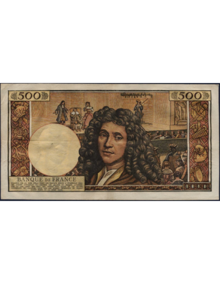 500 NOUVEAUX FRANCS MOLIERE - 5.9.1963 - Billet de banque français (TTB+)