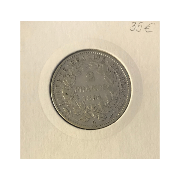2 FRANCS CERES - 1894A - Pièce de...