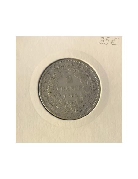 2 FRANCS CERES - 1894A - Pièce de monnaie en Argent // TB