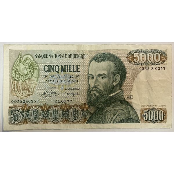 BELGIQUE - 5 000 FRANCS (Type André...