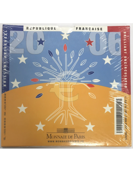 France - Coffret BRILLANT UNIVERSEL 2006 - Série officielle et complète des Euro